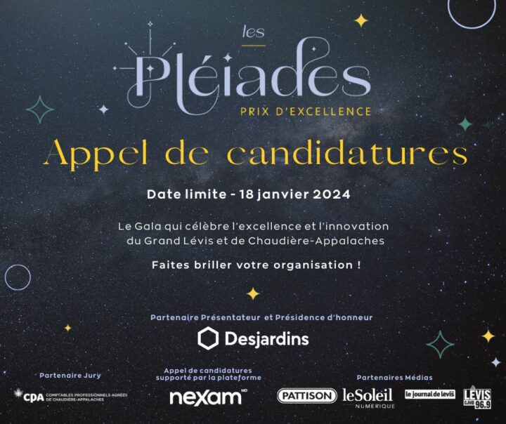 Appel de candidatures | Les Pléiades – Prix d’Excellence 2024 - Chambre ...